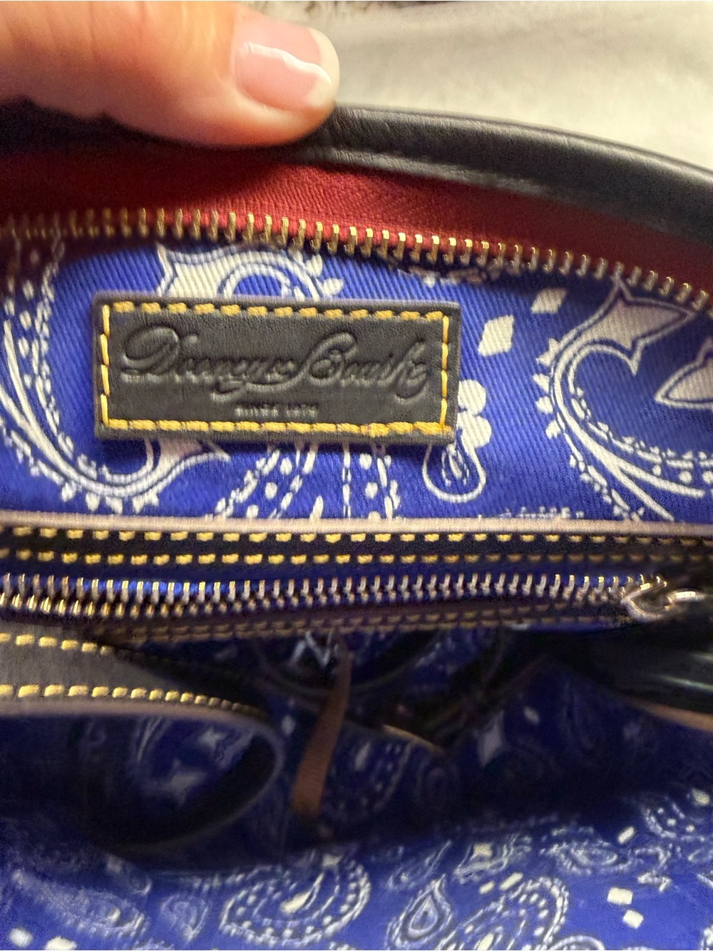 Dooney & Bourke Black Leather Crossbody with Horseshoe Appliqué - Picture 11 of 11